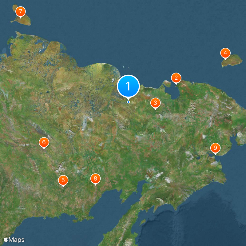 Pleistocene Park Mapa