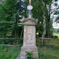 Kříž u cyklostezky poblíž domu 289 v Horním Podluží