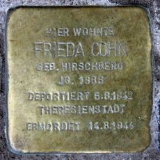 Stolperstein em memória de Frieda Cohn