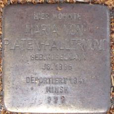 Stolperstein dedicated to Maria von Platen-Hallermund