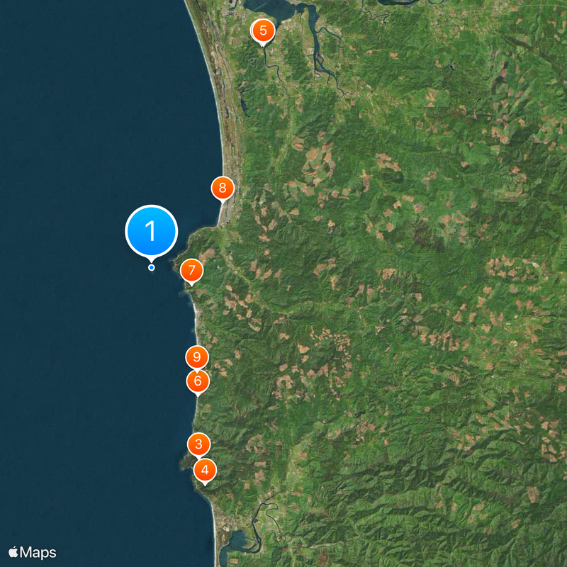 Tillamook Rock Light Map