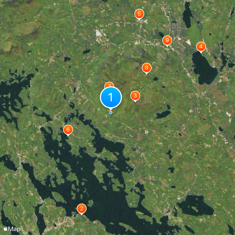 Castle in the Clouds Map