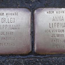 Stolperstein dedicated to Anna Lippmann