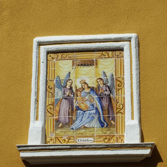 Ceramic panel of Our Lady of La Cerca