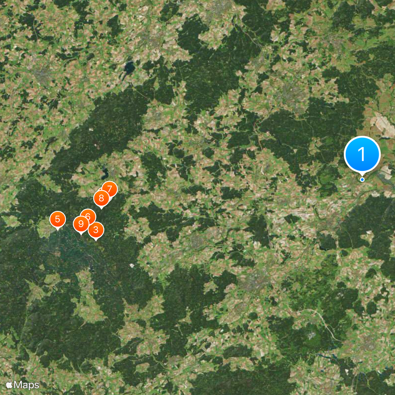Ohře Map