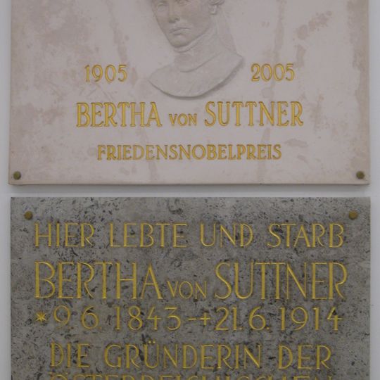 Gedenktafel Bertha von Suttner