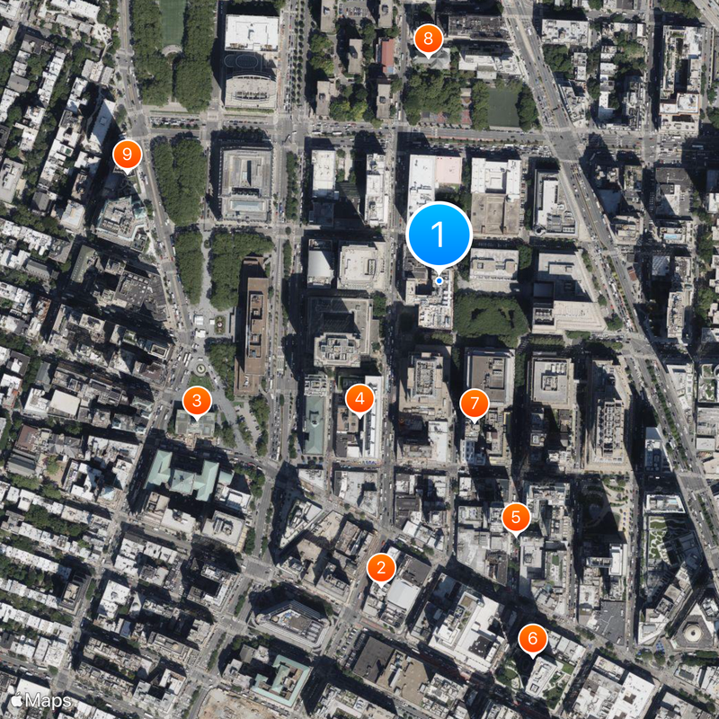 Universidad de Nueva York, Escuela Tandon de Ingeniería Mapa