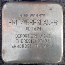 Stolperstein en memoria de Fritz Breslauer