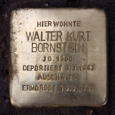 Stolperstein en memoria de Walter Kurt Bornstein