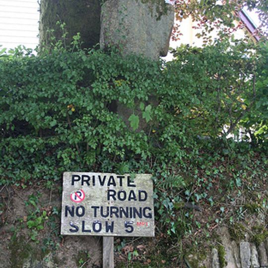 Wayside cross at Halwill on a roadside 40m south east of the church