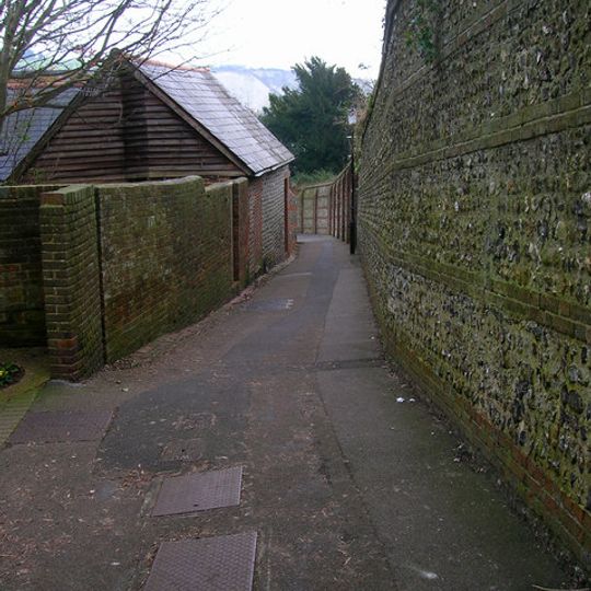 Wall on West Side of Brooman's Lane