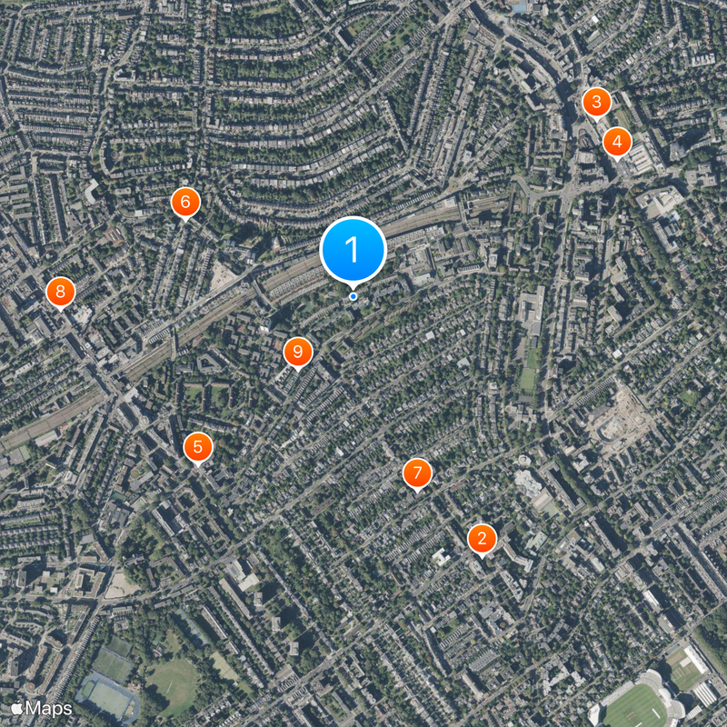 Alexandra Road Estate Karte