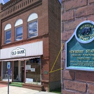 Newberry State Bank Historical Marker