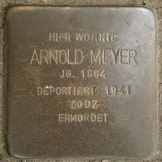 Stolperstein dedicated to Arnold Meyer