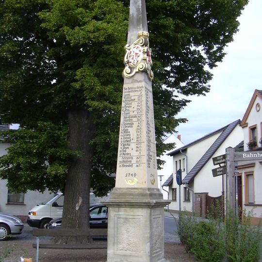 Postmeilensäule in Lübbenau/Spreewald