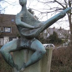 Mann mit Laute