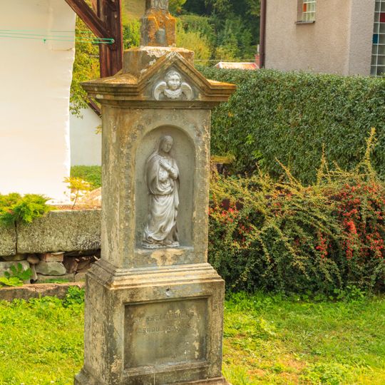 Kříž v Lanšperku poblíž hradu