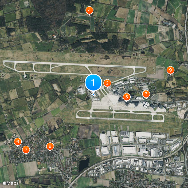 Hannover Airport Map