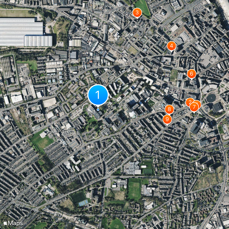 University of Bradford Map