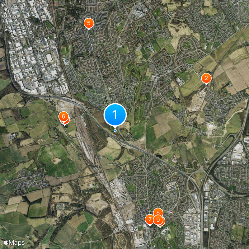 Angel of the North Mapa