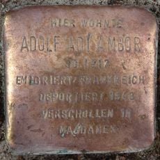 Stolperstein dedicated to Adolf ‚Adi‘ Ambor