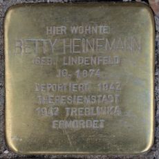 Stolperstein à la mémoire de Betty Heinemann