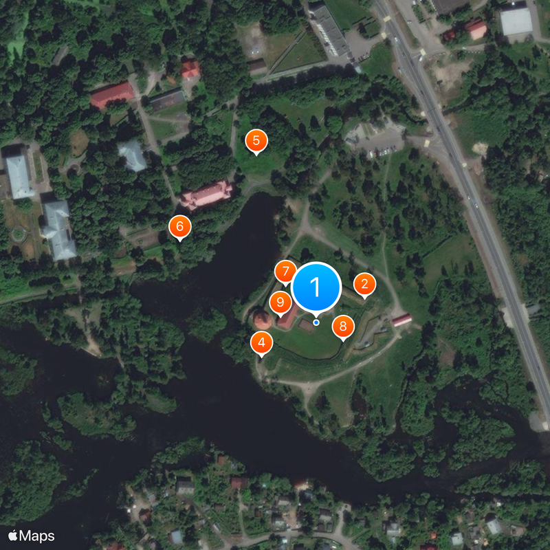 Korela Fortress Mapa