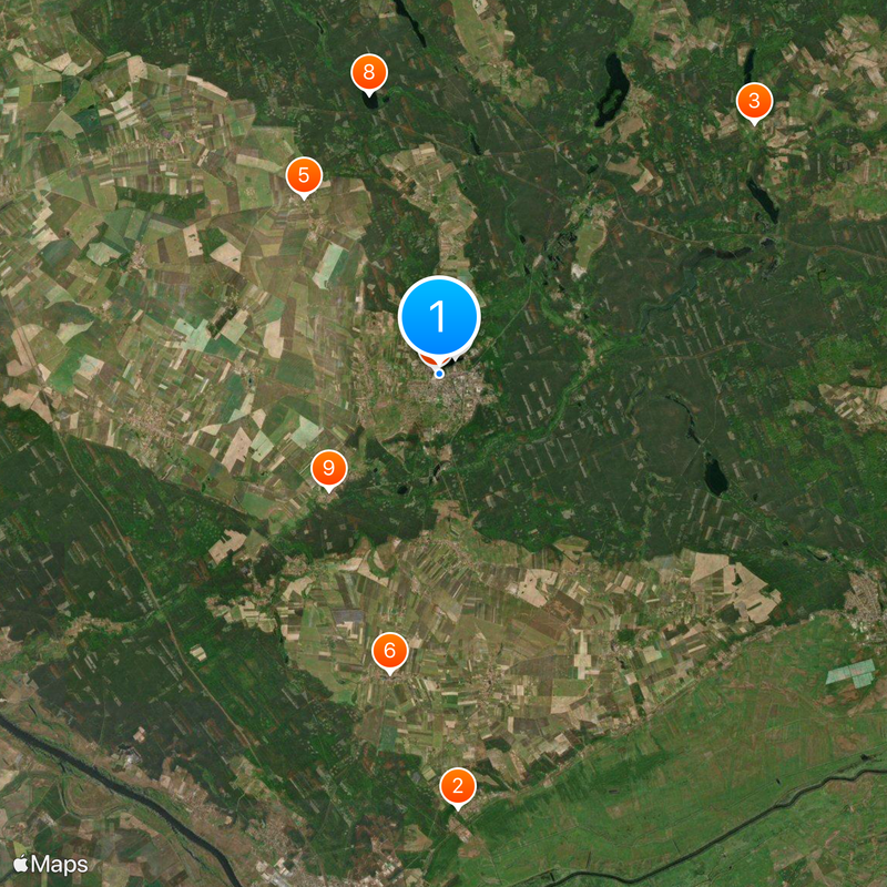 Dębno Map