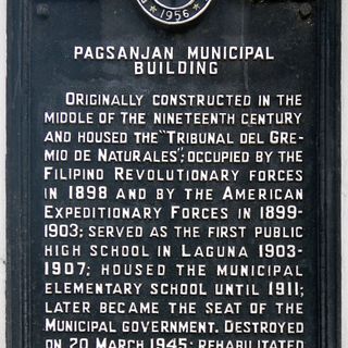 Pagsanjan Municipal Building historical marker