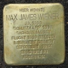 Stolperstein dedicated to Max James Wiener