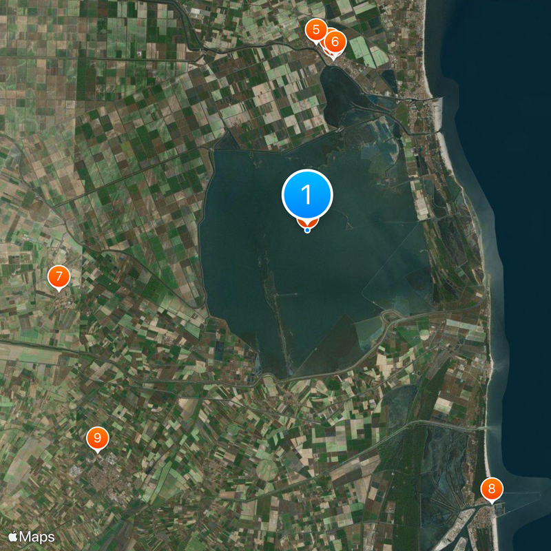 Valli di Comacchio Map
