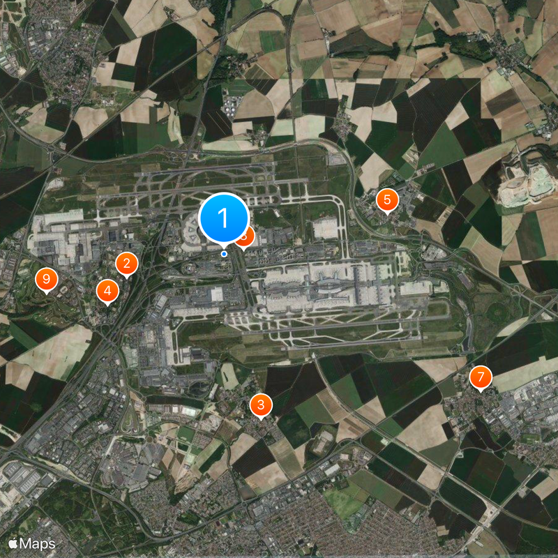 Paris-Charles de Gaulle Airport Map