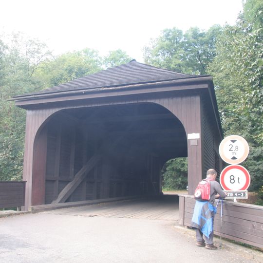 Wooden bridge in Peklo nad Zdobnicí