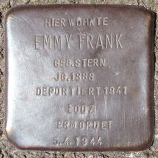 Stolperstein dedicated to Emmy Frank