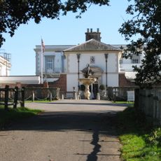 Courtyard With Terms, Balustrade And Fountain West Side Of Buxted Park