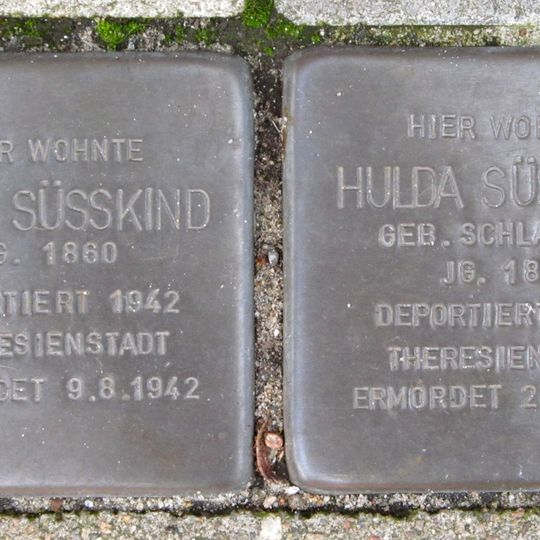 Stolperstein dedicated to Isaac Süßkind