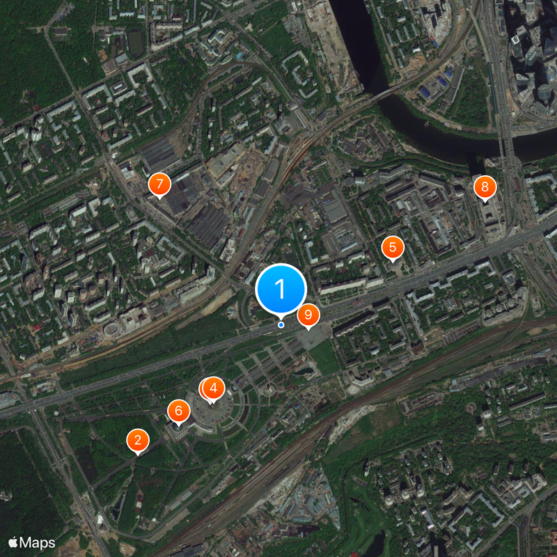 Kutuzovsky Prospekt Mapa