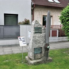 Pomník Václava Pohanky v Rooseveltově ulici v Čelákovicích