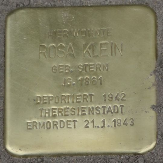 Stolperstein für Rosa Klein