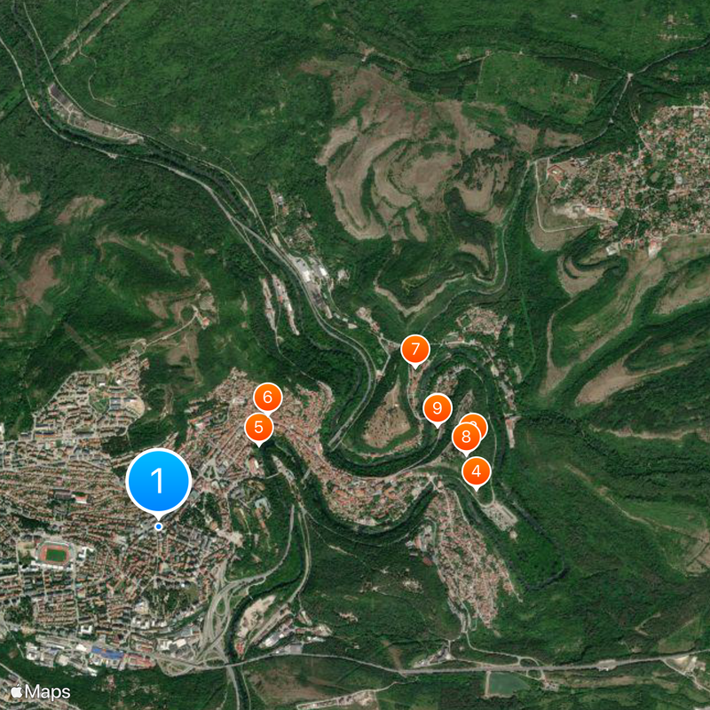 Weliko Tarnowo Karte