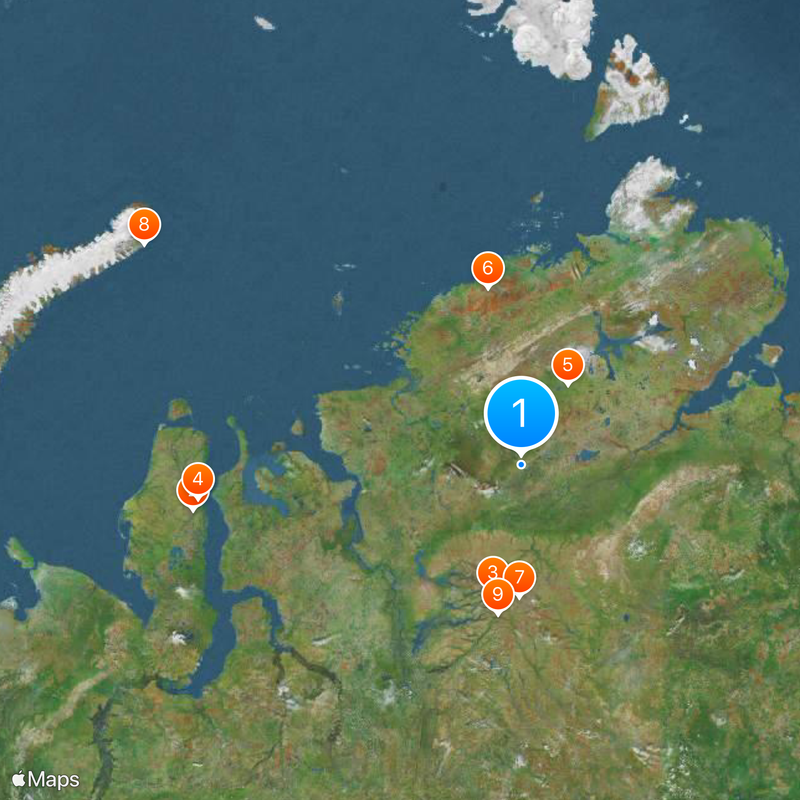 Taymyrsky Dolgano-Nenetsky District Map