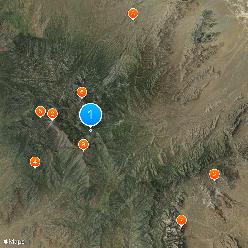 Mount Charleston Map