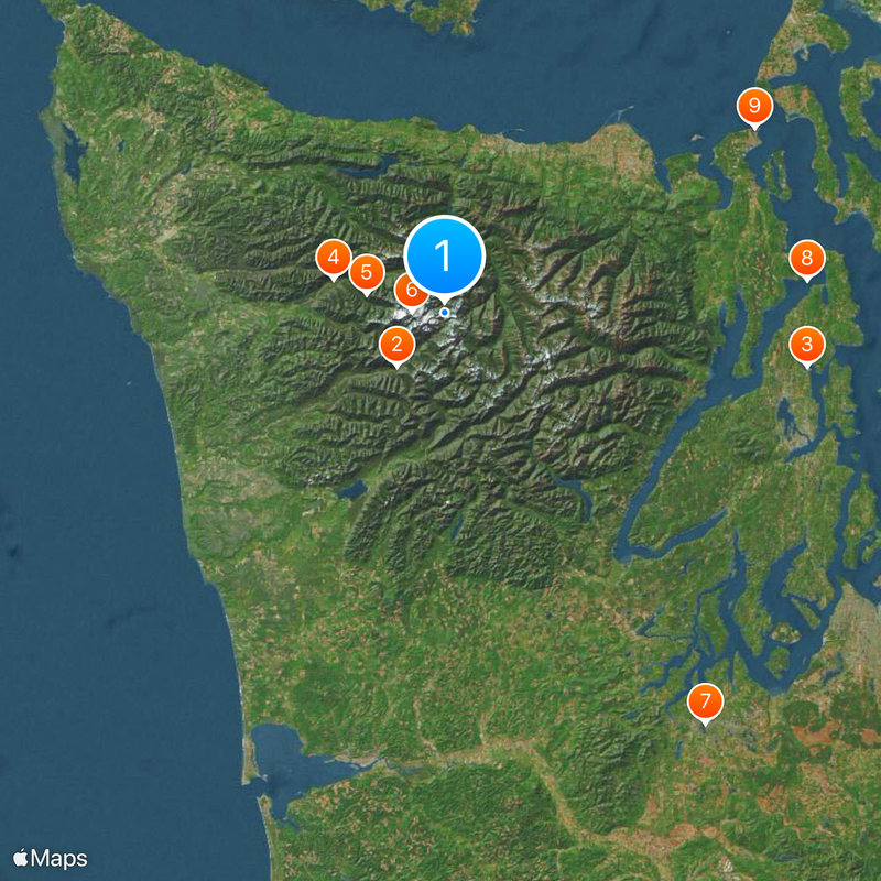 Olympic Peninsula Map