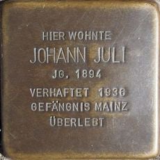 Stolperstein à la mémoire de Johann Juli