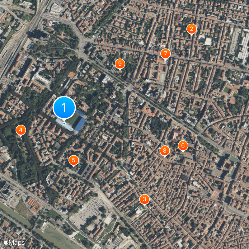 Stadio Paolo Mazza Map