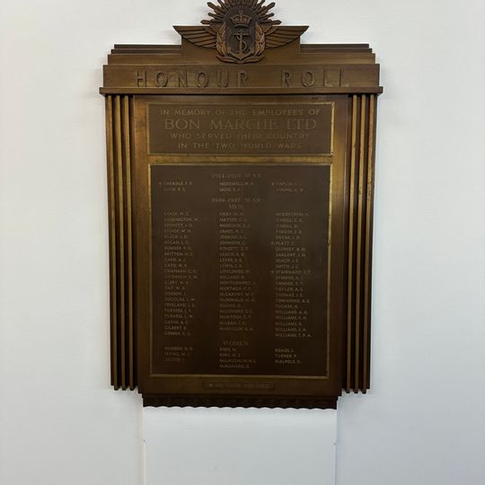 Bon Marche Ltd Honour Roll