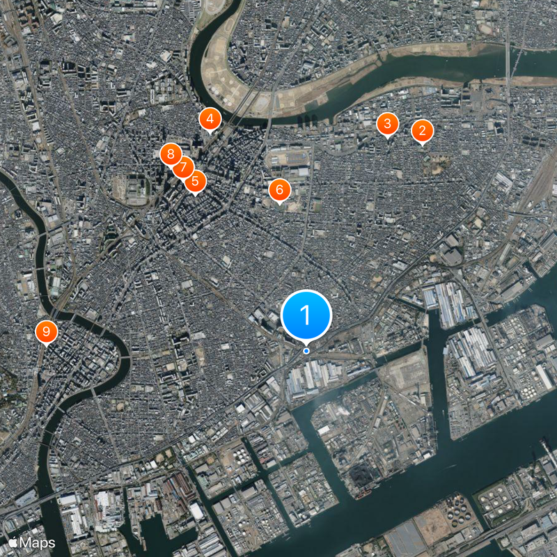 Hama-Kawasaki Station Map