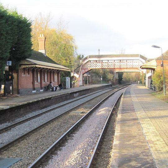 Footbridge at Wilmcote railway station