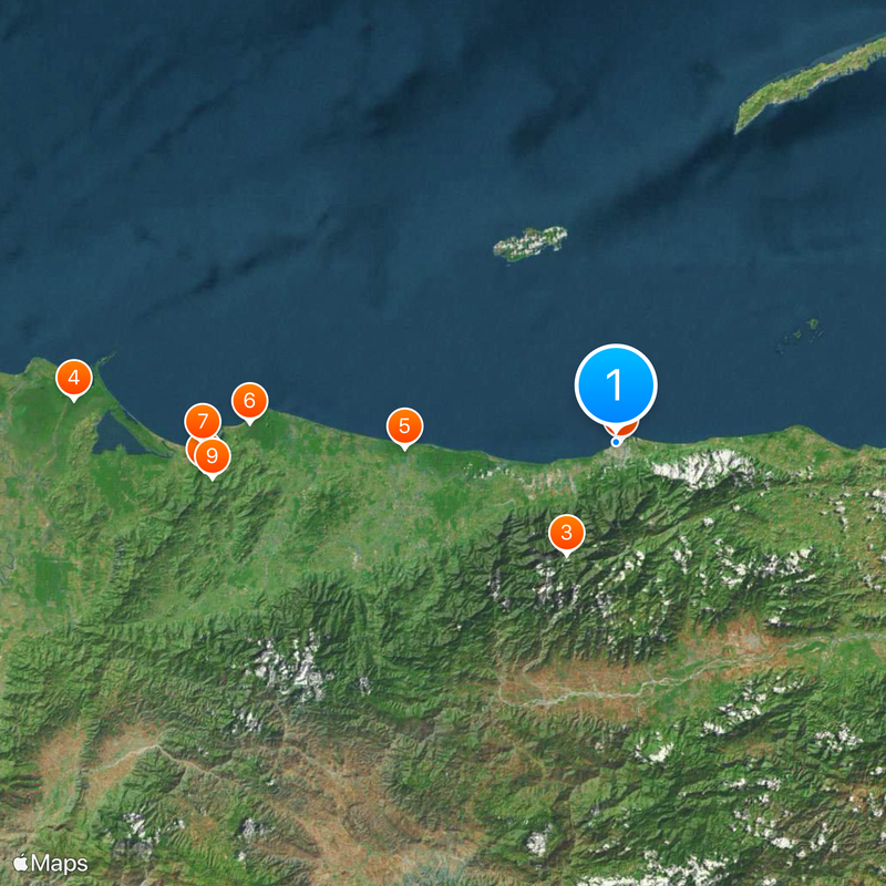 Atlántida Department Map