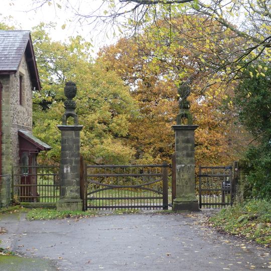 Gate piers to Lyme Park